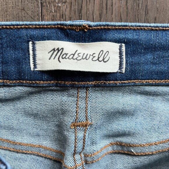 Madewell Mid Rise Ankle Jeans Size 25P Blue Stretch Denim Petite Classic - Picture 2 of 8